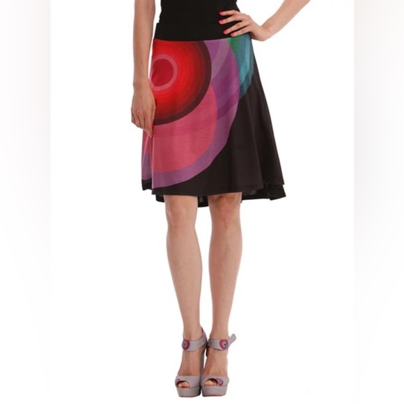 Desigual Multicolor A-Line Skirt - Picture 1 of 11
